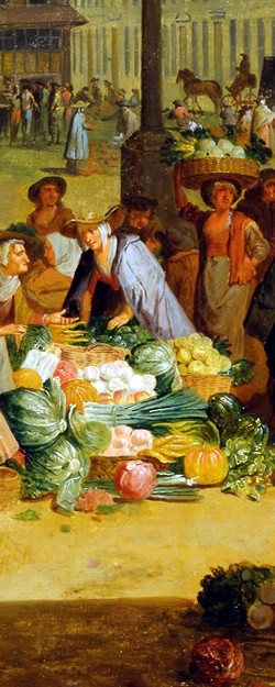 Selling Vegetables in Covent Gardens
